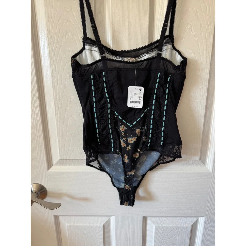NWT Free‎ People Sara Corset Bodysuit Size Medium